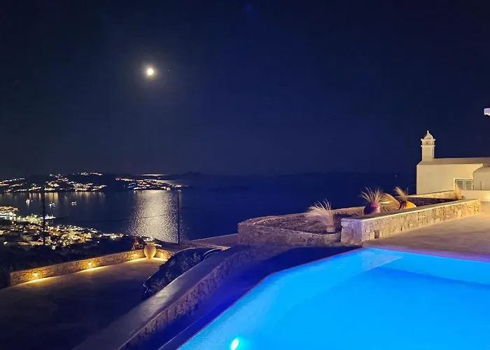 Aether Mykonos 3br With Serene Port & Town Views
