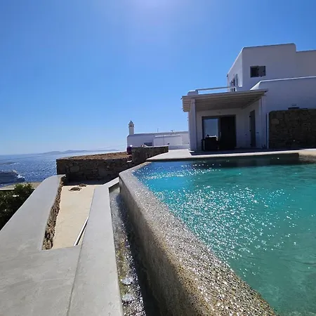 别墅 Aether Mykonos 3br With Serene Port & Town Views 图罗斯