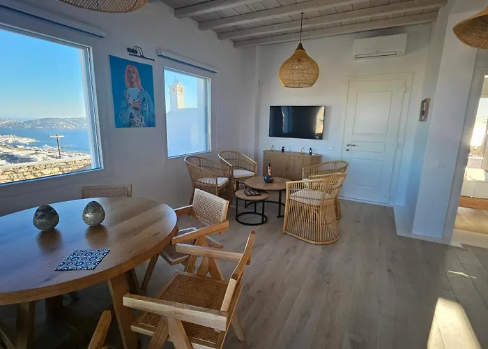 Aether Mykonos 3br With Serene Port & Town Views Villa *