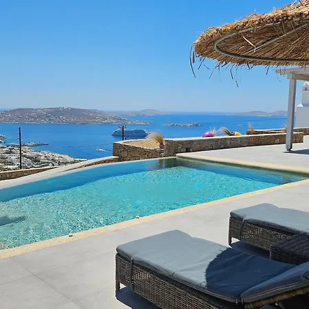 Aether Mykonos 3br With Serene Port & Town Views Willa