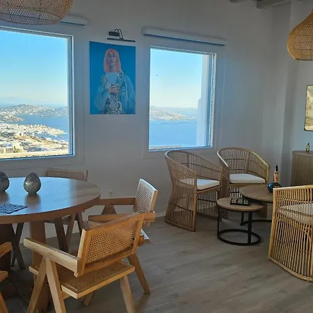 Aether Mykonos 3br With Serene Port & Town Views Vila Tourlos