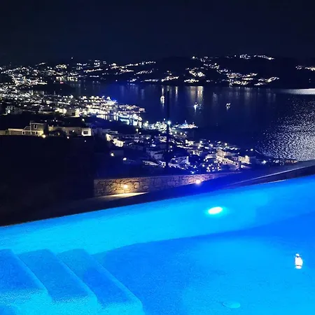 Aether Mykonos 3br With Serene Port & Town Views Tourlos