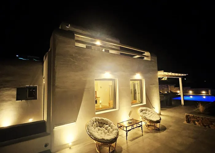 Aether Mykonos 3br With Serene Port & Town Views Villa Tourlos